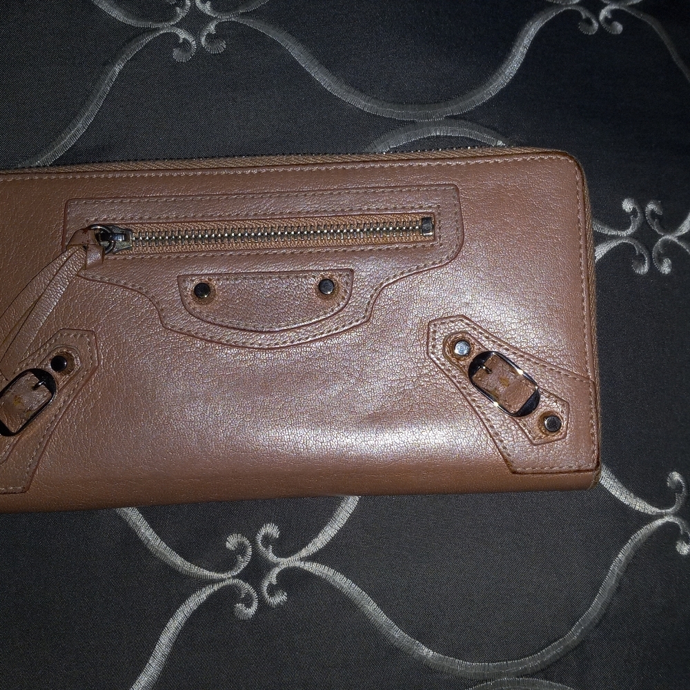 BALENCIAGA Zippy City Wallet Blush Pink Sheen - Picture 6 of 16